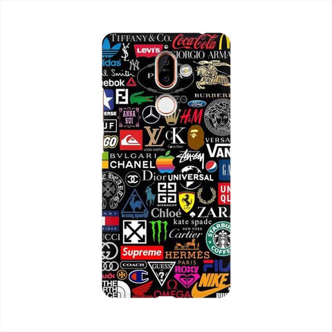 Brands Logo's Mobile Cover For Nokia 7 Plus