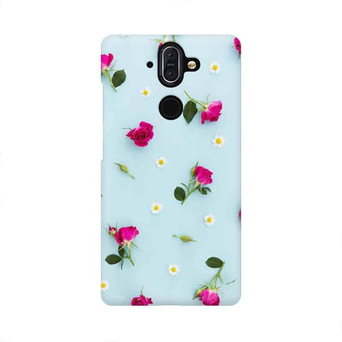 Floral Background Mobile Cover For Nokia 8 Sirocco