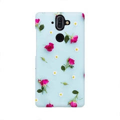 Floral Background Mobile Cover For Nokia 8 Sirocco