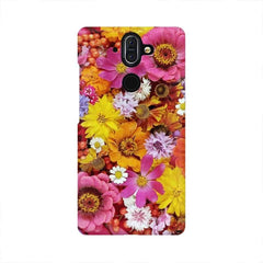 Colorful Flowers Background Mobile Cover For Nokia 8 Sirocco