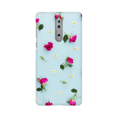 Floral Background Mobile Cover For Nokia 8