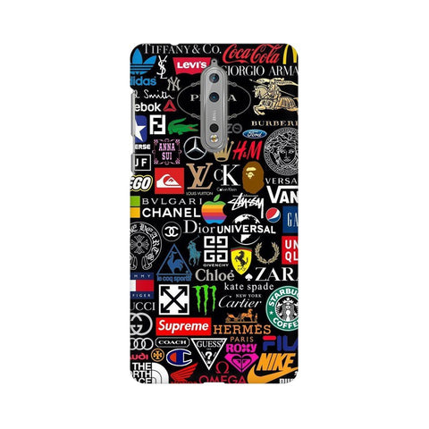 Brands Logo's Mobile Cover For Nokia 8