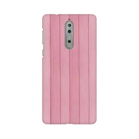 Pink Wood Mobile Cover For Nokia 8