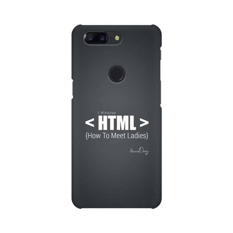 HTML Mobile Cover For OnePlus 5T