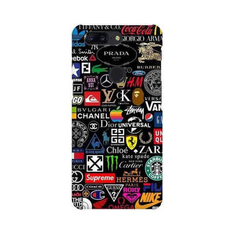 Brands Logo's Mobile Cover For OnePlus 5T