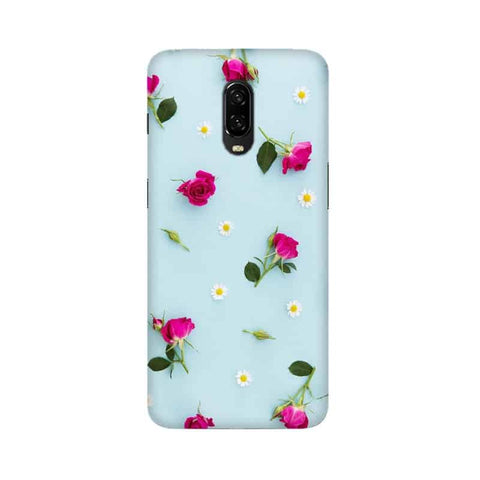 Floral Background Mobile Cover For OnePlus 6T