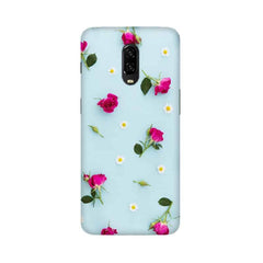 Floral Background Mobile Cover For OnePlus 6T