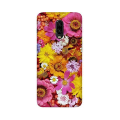Colorful Flowers Background Mobile Cover For OnePlus 6T