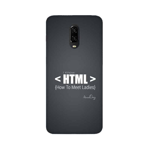 HTML Mobile Cover For OnePlus 6T