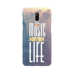 Music is Life Mobile Cover For OnePlus 6