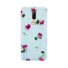 Floral Background Mobile Cover For OnePlus 6