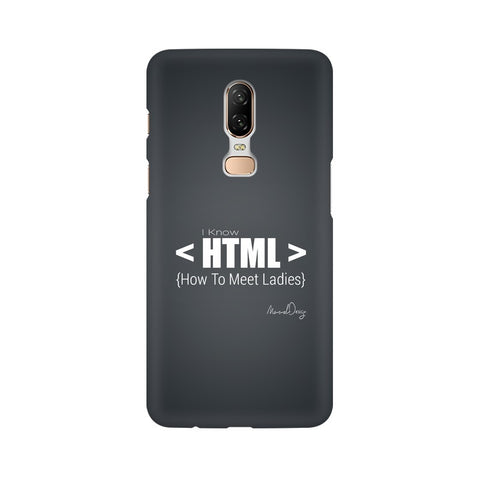 HTML Mobile Cover For OnePlus 6