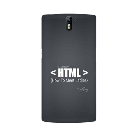 HTML Mobile Cover For OnePlus One