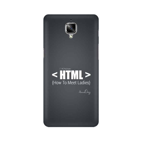 HTML Mobile Cover For OnePlus Three