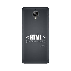 HTML Mobile Cover For OnePlus Three