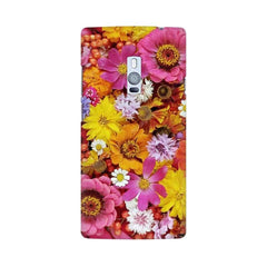 Colorful Flowers Background Mobile Cover For OnePlus Two