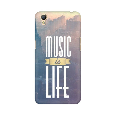 Music is Life Mobile Cover For Oppo A37