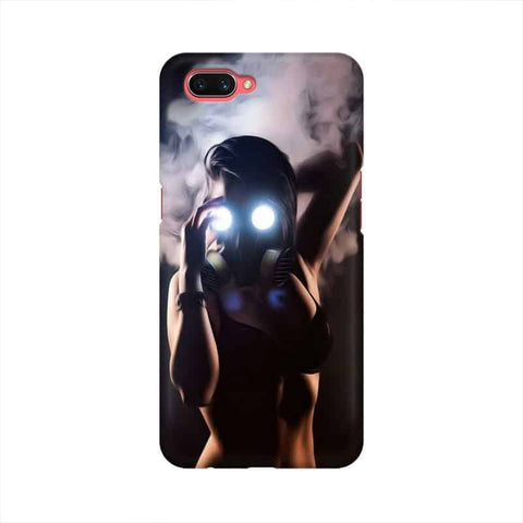 Gas Mask Girl Mobile Cover For Oppo A3s