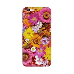 Colorful Flowers Background Mobile Cover For Oppo F1S