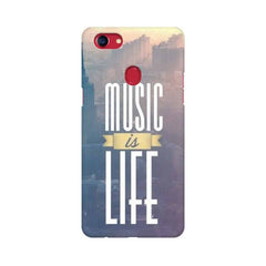 Music is Life Mobile Cover For Oppo F7