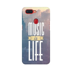 Music is Life Mobile Cover For Oppo R15 Pro
