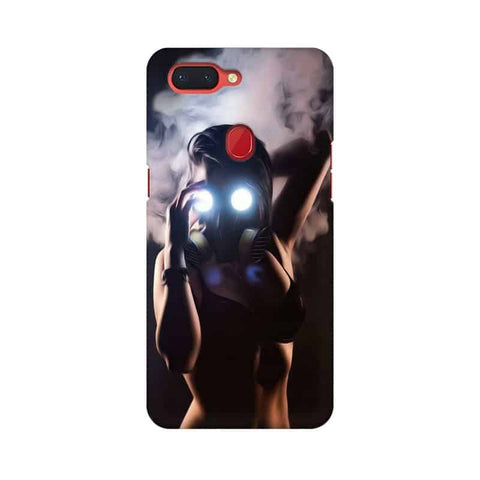 Gas Mask Girl Mobile Cover For Oppo R15