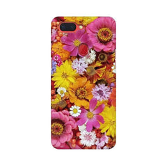 Colorful Flowers Background Mobile Cover For Oppo R15