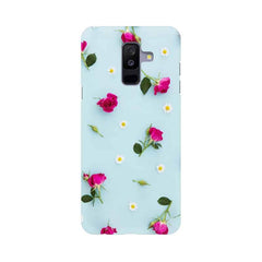 Floral Background Mobile Cover For Samsung A6+ (2018)