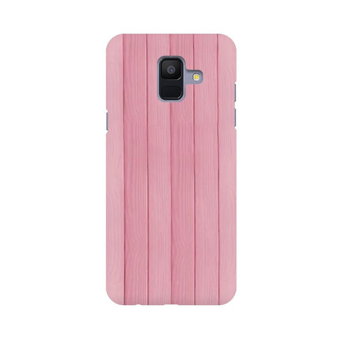 Pink Wood Mobile Cover For Samsung A6 (2018)