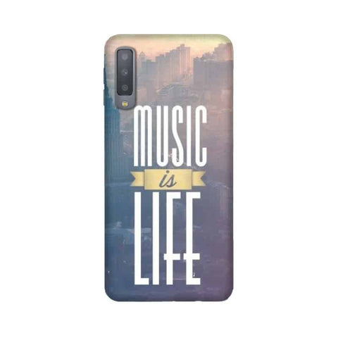 Music is Life Mobile Cover For Samsung A7 2018