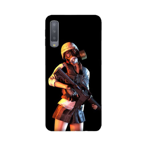 Mask Girl Mobile Cover For Samsung A7 2018