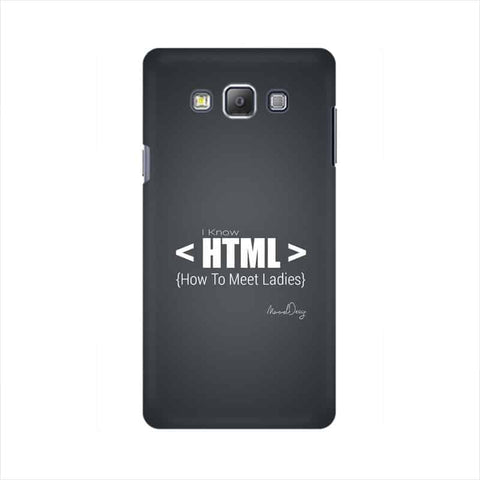 HTML Mobile Cover For Samsung A7