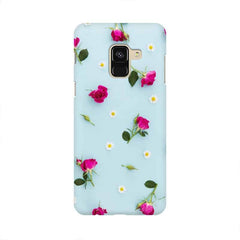 Floral Background Mobile Cover For Samsung A8+