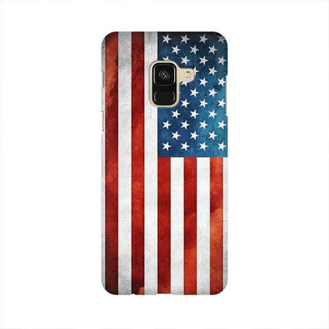 USA Flag Mobile Cover For Samsung A8+