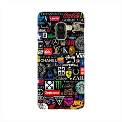 Brands Logo's Mobile Cover For Samsung A8 Plus