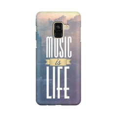 Music is Life Mobile Cover For Samsung A8 (2018)
