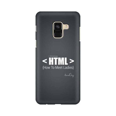 HTML Mobile Cover For Samsung A8 (2018)