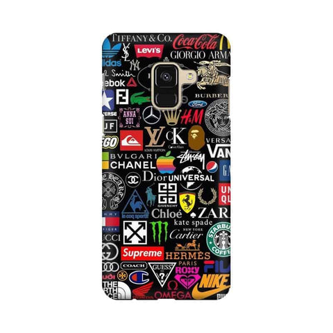 Brands Logo's Mobile Cover For Samsung A8 (2018)