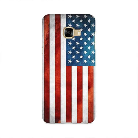 USA Flag Mobile Cover For Samsung C7 Pro