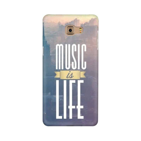 Music is Life Mobile Cover For Samsung C9 Pro