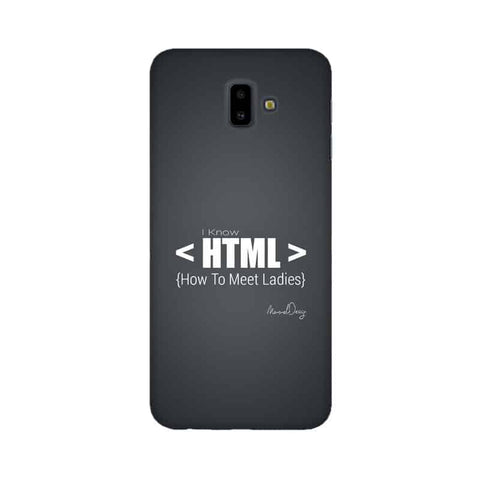 HTML Mobile Cover For Samsung J6+