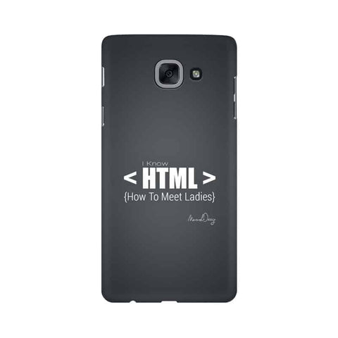 HTML Mobile Cover For Samsung J7 Max