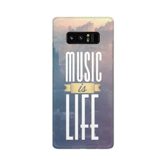 Music is Life Mobile Cover For Samsung Note 8