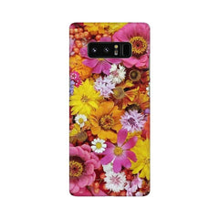 Colorful Flowers Background Mobile Cover For Samsung Note 8