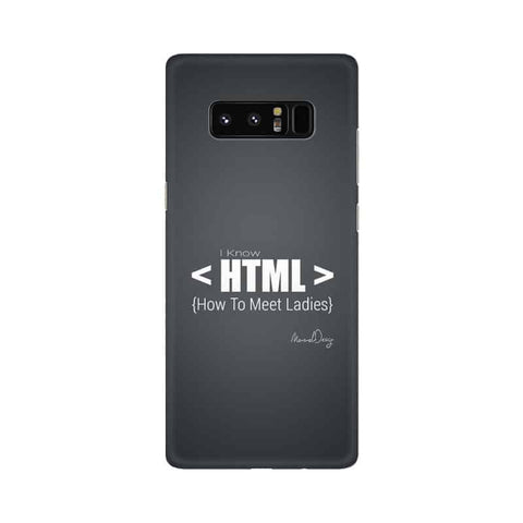 HTML Mobile Cover For Samsung Note 8