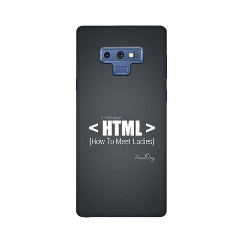 HTML Mobile Cover For Samsung Note 9