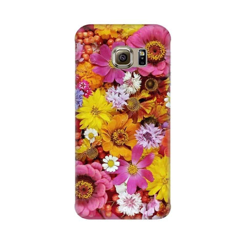 Colorful Flowers Background Mobile Cover For Samsung S7