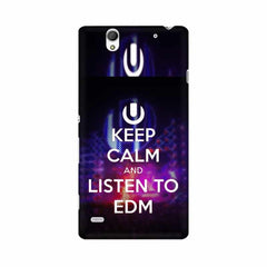 Keep Calm And Listen To EDM Mobile Cover For Sony Xperia C4