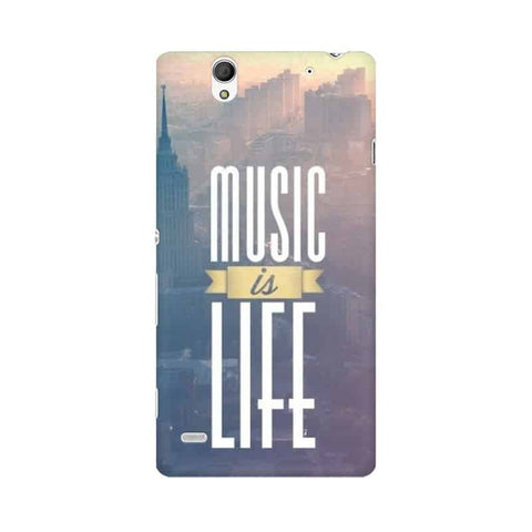Music is Life Mobile Cover For Sony Xperia C4