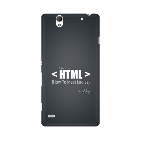 HTML Mobile Cover For Sony Xperia C4